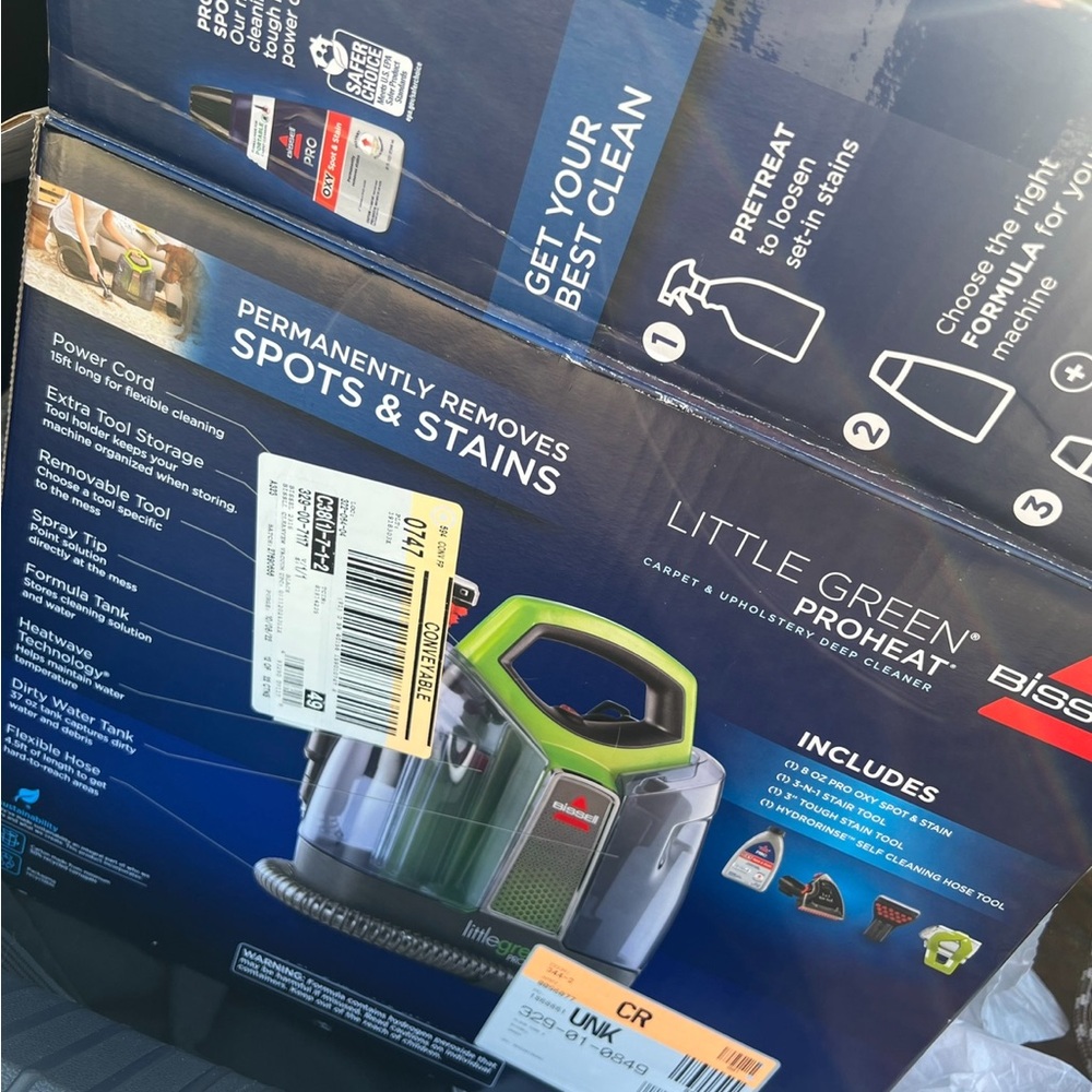 Bissell Little Green ProHeat in Green and Gray